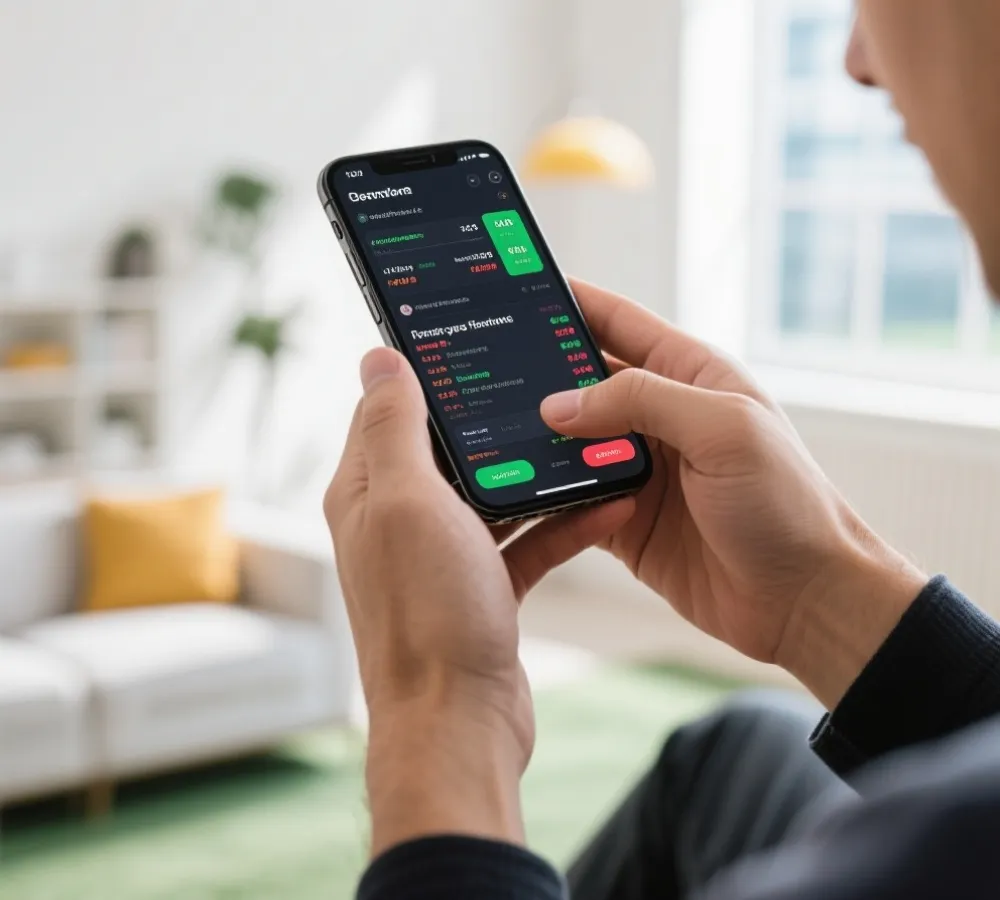 移动端查看体彩资讯与比分示意图